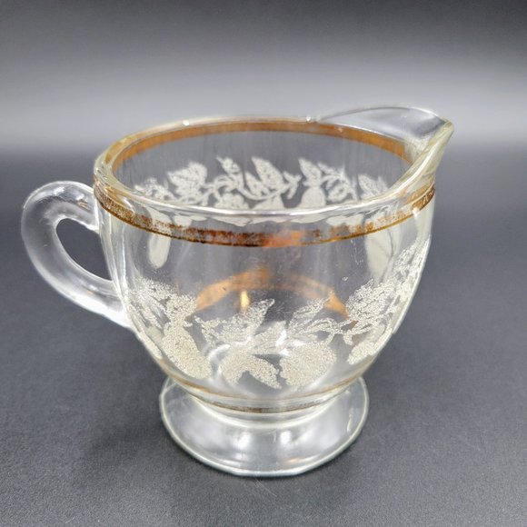 Vintage Creamers Frosted Grape & Leaf Gold Set Of 3 Creamer Syrup Condiment - Picture 4 of 16